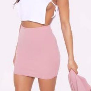 Soft Pink Mini Skirt